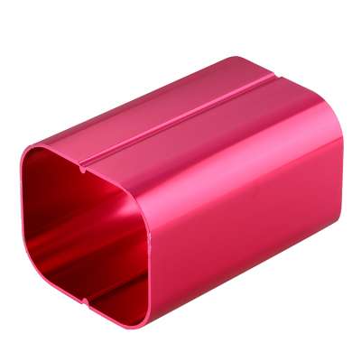 OEM red anodized CNC industrial machine part aluminum profile